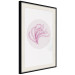 Wall Poster Finesse of Nature - composition with pink plant and a circle on a light background 117770 additionalThumb 3