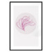 Wall Poster Finesse of Nature - composition with pink plant and a circle on a light background 117770 additionalThumb 19
