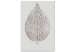 Canvas Azur Leaf (1 Part) Vertical 118770