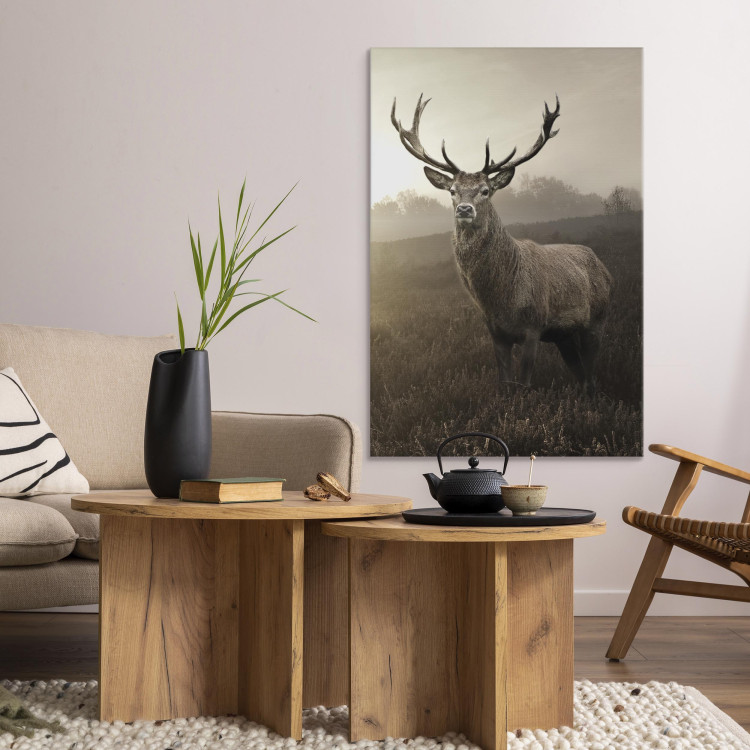 Canvas Deer in Sepia (1 Part) Vertical 119170 additionalImage 3