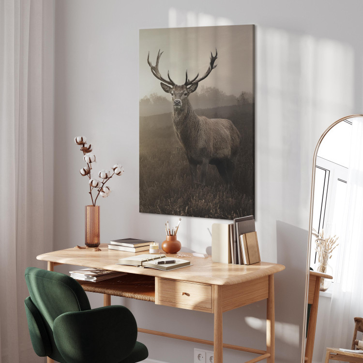 Canvas Deer in Sepia (1 Part) Vertical 119170 additionalImage 4