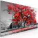 Canvas Art Print Autumn in the Park (5 Parts) Narrow Red 122770 additionalThumb 2
