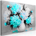 Canvas Print Turquoise peony bouquet - still life with a colourful accent 123370 additionalThumb 2