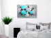 Canvas Print Turquoise peony bouquet - still life with a colourful accent 123370 additionalThumb 3
