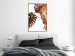 Wall Poster Golden Garden - tropical leaves in copper hue on white background 123770 additionalThumb 5