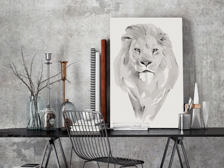 Paint by Number Kit White Lion 127970 additionalImage 2