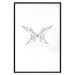 Wall Poster Butterfly Drawing - abstract black line art with geometric figures 128070 additionalThumb 16