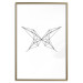 Wall Poster Butterfly Drawing - abstract black line art with geometric figures 128070 additionalThumb 17