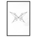 Wall Poster Butterfly Drawing - abstract black line art with geometric figures 128070 additionalThumb 15