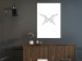 Wall Poster Butterfly Drawing - abstract black line art with geometric figures 128070 additionalThumb 2