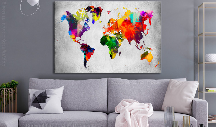 Large canvas print Artistic World - Triptych [Large Format] 128670 additionalImage 5