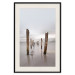 Poster Illusory Calm - seascape with wooden posts against the sky 130270 additionalThumb 19