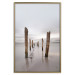 Poster Illusory Calm - seascape with wooden posts against the sky 130270 additionalThumb 21
