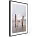 Poster Illusory Calm - seascape with wooden posts against the sky 130270 additionalThumb 8