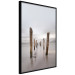 Poster Illusory Calm - seascape with wooden posts against the sky 130270 additionalThumb 11