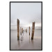Poster Illusory Calm - seascape with wooden posts against the sky 130270 additionalThumb 18