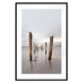 Poster Illusory Calm - seascape with wooden posts against the sky 130270 additionalThumb 17