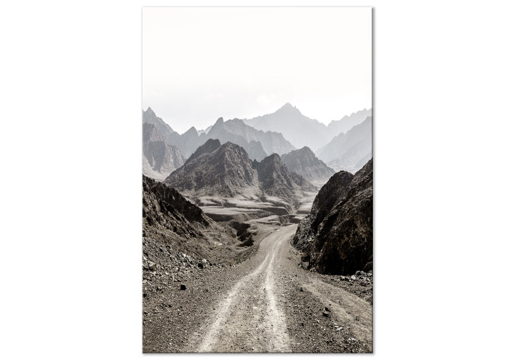 Canvas Art Print Mountain Trail (1-piece) Vertical - landscape of mountain scenery 130370
