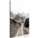Canvas Art Print Mountain Trail (1-piece) Vertical - landscape of mountain scenery 130370 additionalThumb 2
