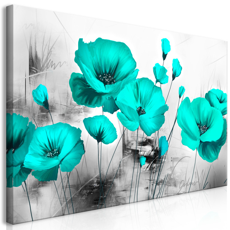 Large canvas print Turquoise Meadow II [Large Format] 132370 additionalImage 2