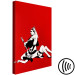 Canvas Banksy's Queen - street art style graphic on red background 132470 additionalThumb 6