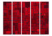 Room Divider Screen Red Imagination II (5-piece) - mosaic of crimson tiles 132970 additionalThumb 3