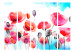 Folding Screen Swayed by the Wind II - colorful poppies in a watercolor motif on a white background 133870 additionalThumb 3