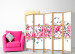 Folding Screen Flowers and Butterflies II (5-piece) - romantic pink cherry blossoms 134270 additionalThumb 8