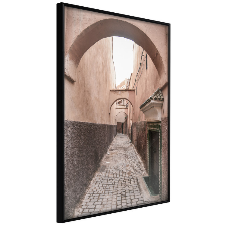 Poster Moroccan Alleys - narrow alley amidst orange buildings 134770 additionalImage 11