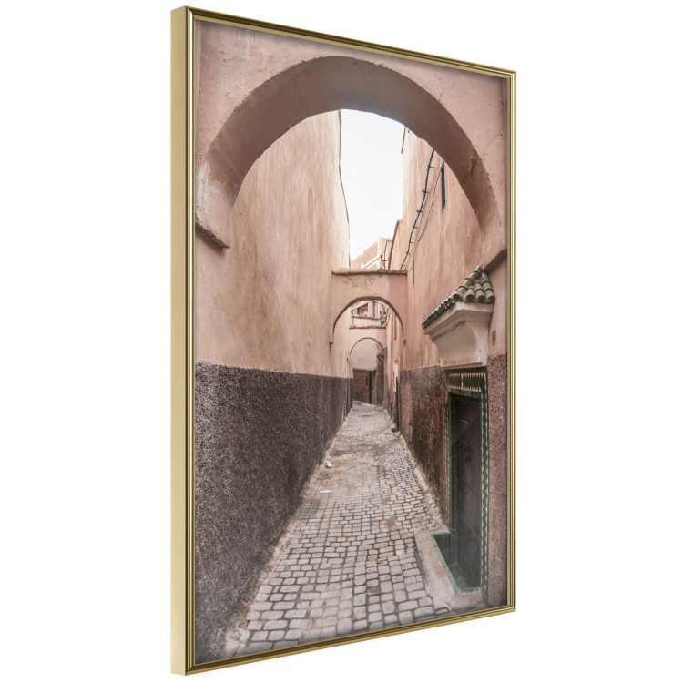 Poster Moroccan Alleys - narrow alley amidst orange buildings 134770 additionalImage 12