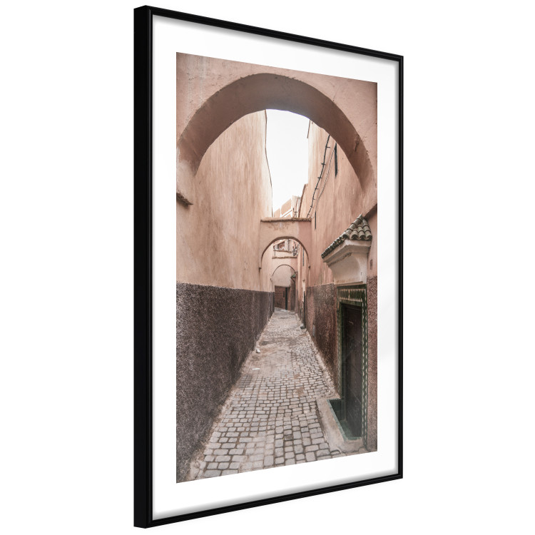Poster Moroccan Alleys - narrow alley amidst orange buildings 134770 additionalImage 6
