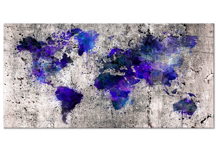 Large canvas print World Map: Ink Blots II [Large Format] 134870