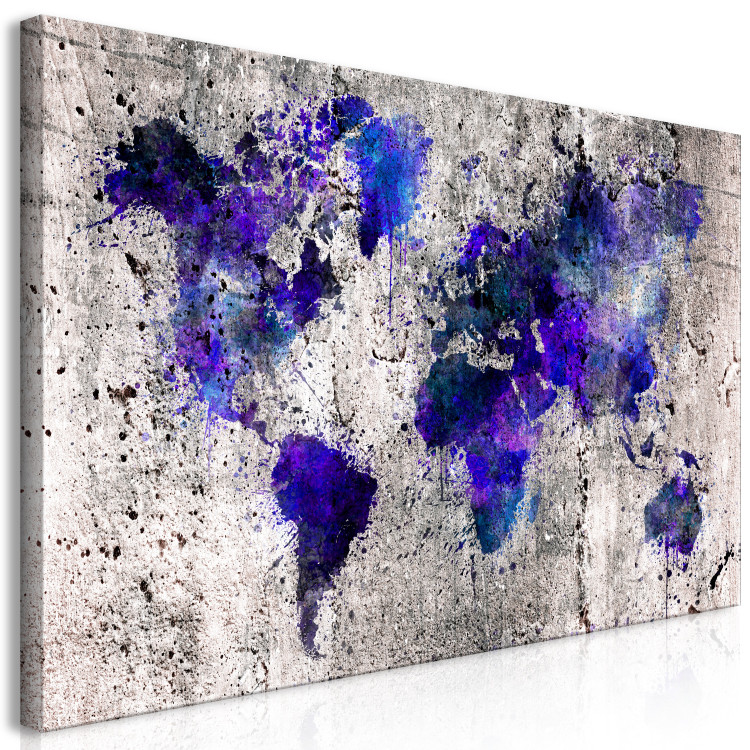 Large canvas print World Map: Ink Blots II [Large Format] 134870 additionalImage 2