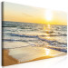 Large canvas print Calm Waves - Golden II [Large Format] 136370 additionalThumb 2