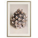 Wall Poster Christmas Decoration - cone decorated with white balls on a light background 137970 additionalThumb 2