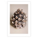 Wall Poster Christmas Decoration - cone decorated with white balls on a light background 137970 additionalThumb 7