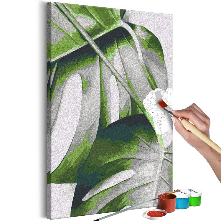 Paint by Number Kit Monstera Leaves 138670 additionalImage 3
