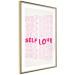 Poster Love Mantra - pink English texts on a contrasting white background 138870 additionalThumb 16