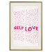 Poster Love Mantra - pink English texts on a contrasting white background 138870 additionalThumb 26