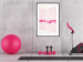 Poster Love Mantra - pink English texts on a contrasting white background 138870 additionalThumb 21