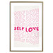 Poster Love Mantra - pink English texts on a contrasting white background 138870 additionalThumb 27