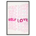 Poster Love Mantra - pink English texts on a contrasting white background 138870 additionalThumb 5