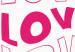 Poster Love Mantra - pink English texts on a contrasting white background 138870 additionalThumb 9