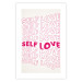 Poster Love Mantra - pink English texts on a contrasting white background 138870 additionalThumb 8