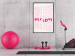 Poster Love Mantra - pink English texts on a contrasting white background 138870 additionalThumb 4