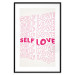 Poster Love Mantra - pink English texts on a contrasting white background 138870 additionalThumb 19