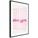Poster Love Mantra - pink English texts on a contrasting white background 138870 additionalThumb 2