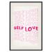 Poster Love Mantra - pink English texts on a contrasting white background 138870 additionalThumb 24