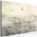 Canvas Print Silent Departure (1-piece) Wide - landscape overlooking mountains and sun 143570 additionalThumb 2