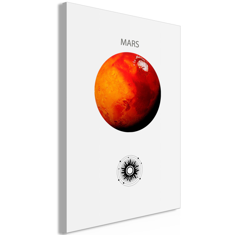 Canvas Print Red Planet II - Mars and Abstract Composition with the Solar System 146470 additionalImage 2